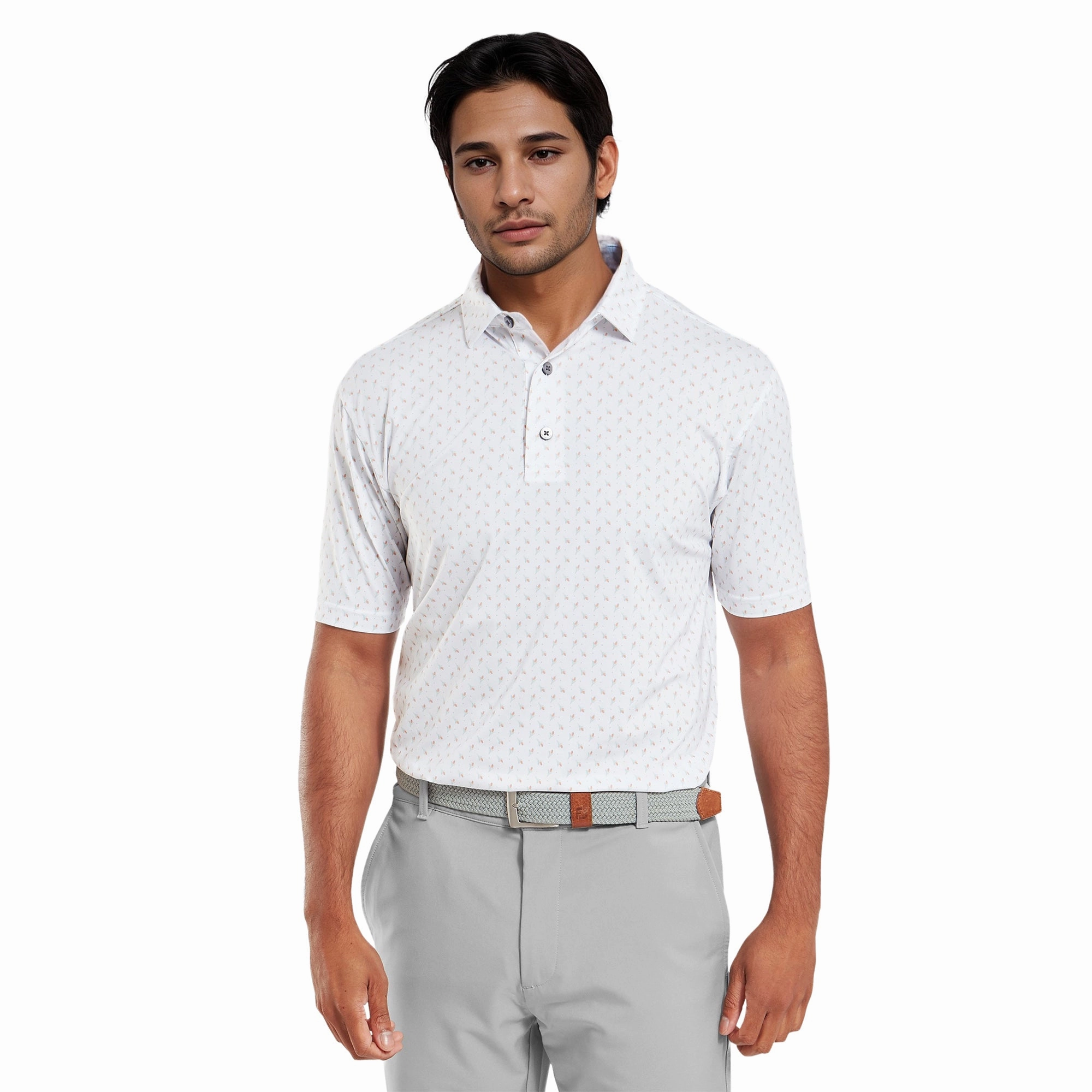 FootJoy Flower Bud Foulard Lisle Golf Shirt