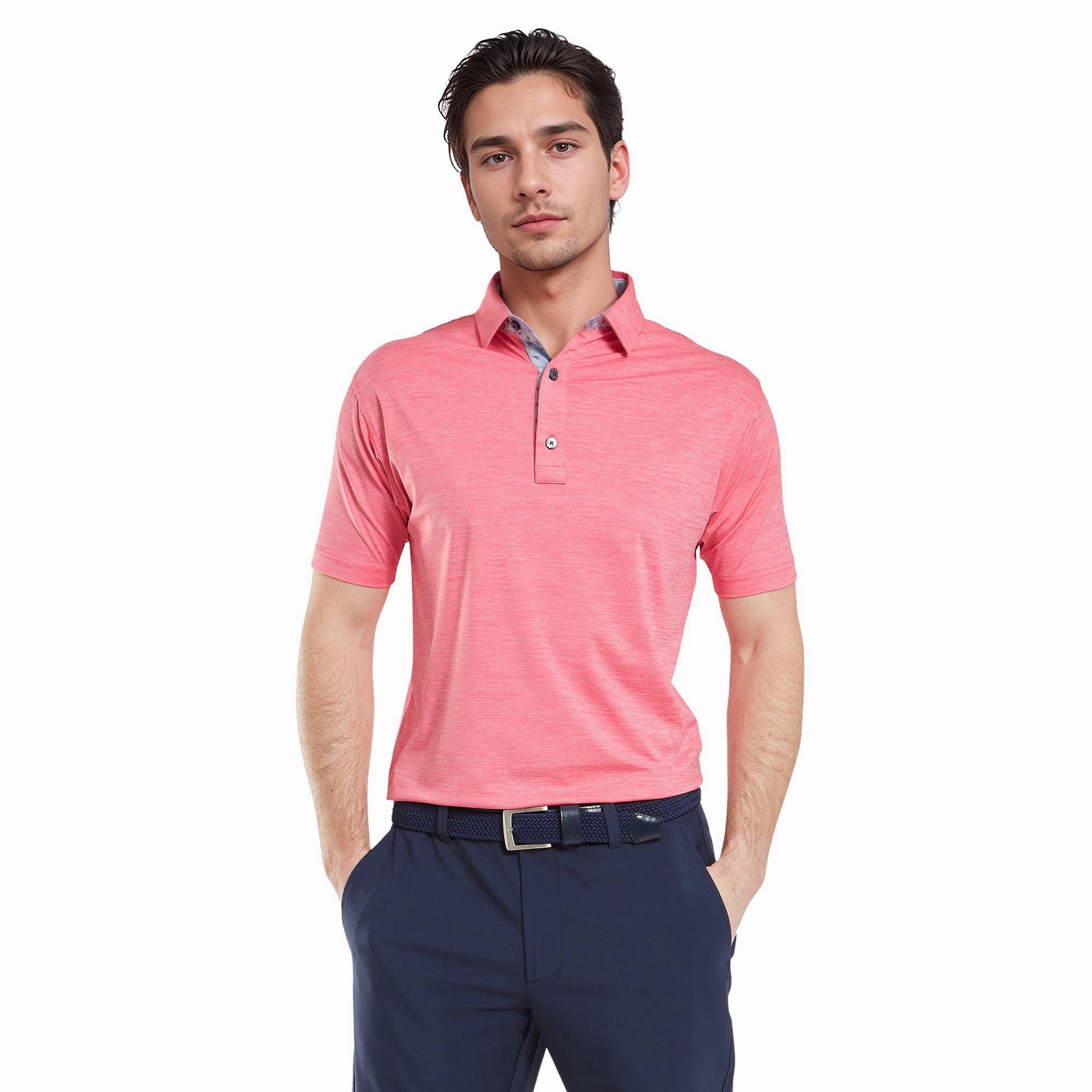 FootJoy Heather Lisle Trim Golf Shirt