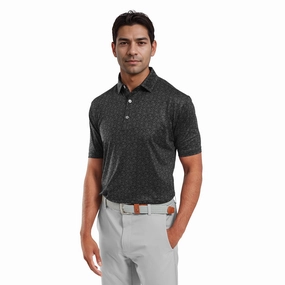 FootJoy Painted Floral Lisle Golf Shirt