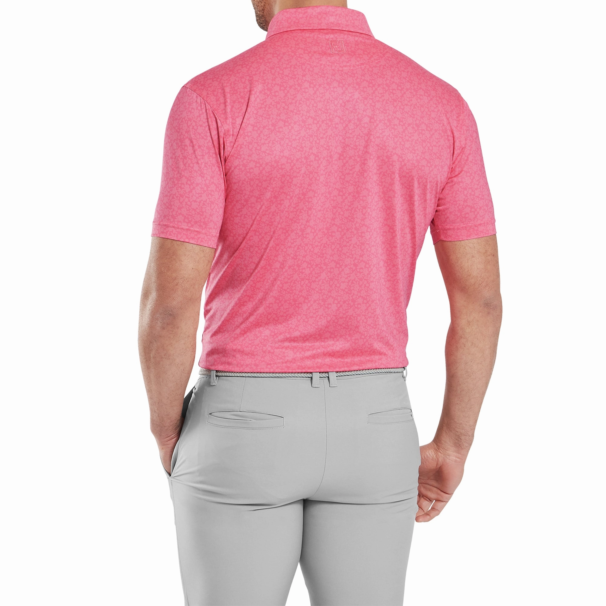 FootJoy Painted Floral Lisle Golf Shirt