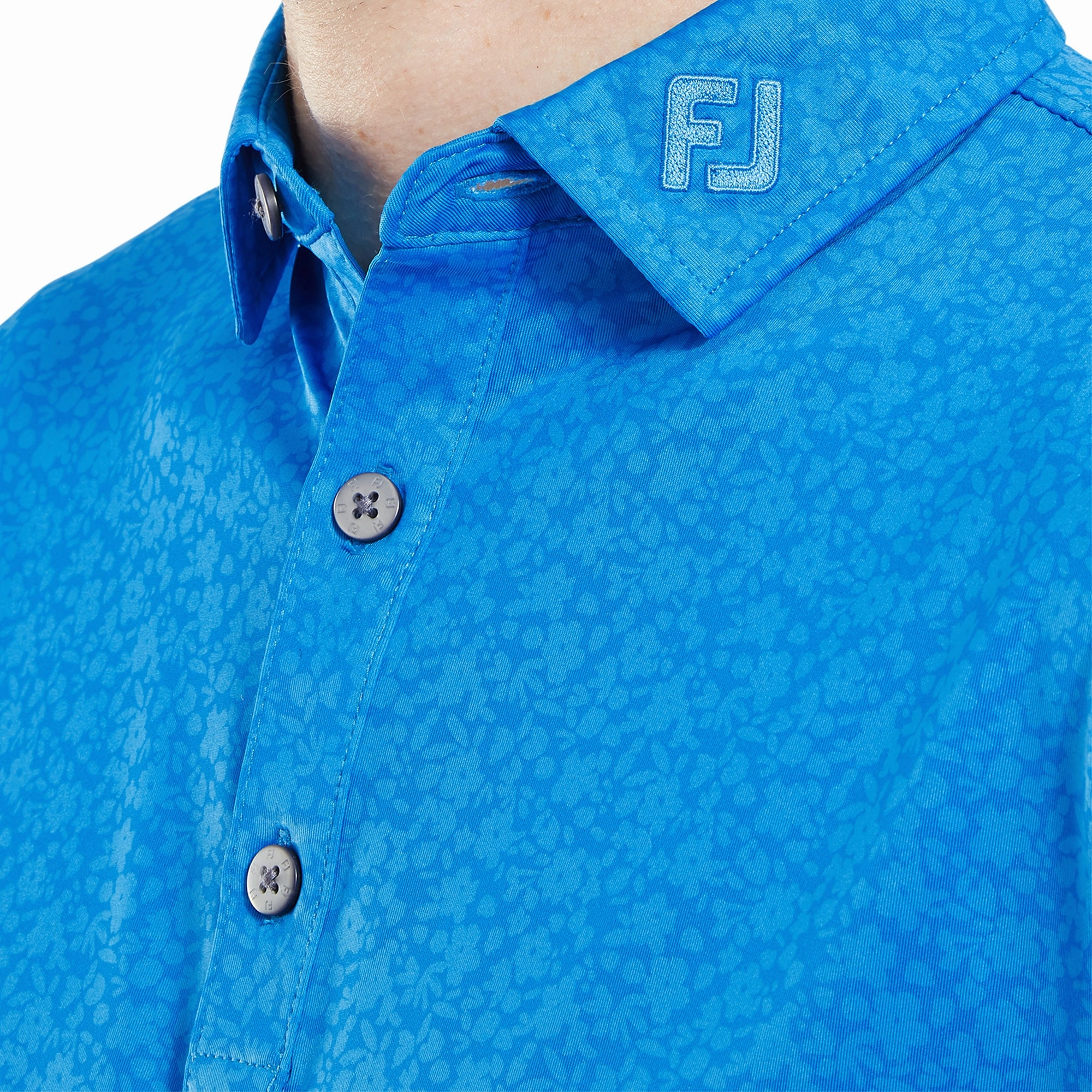 FootJoy Painted Floral Lisle Golf Shirt