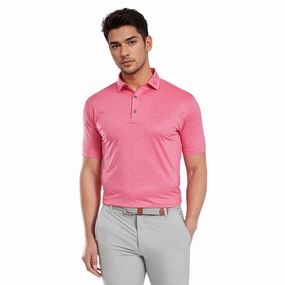 FootJoy Painted Floral Lisle Golf Shirt