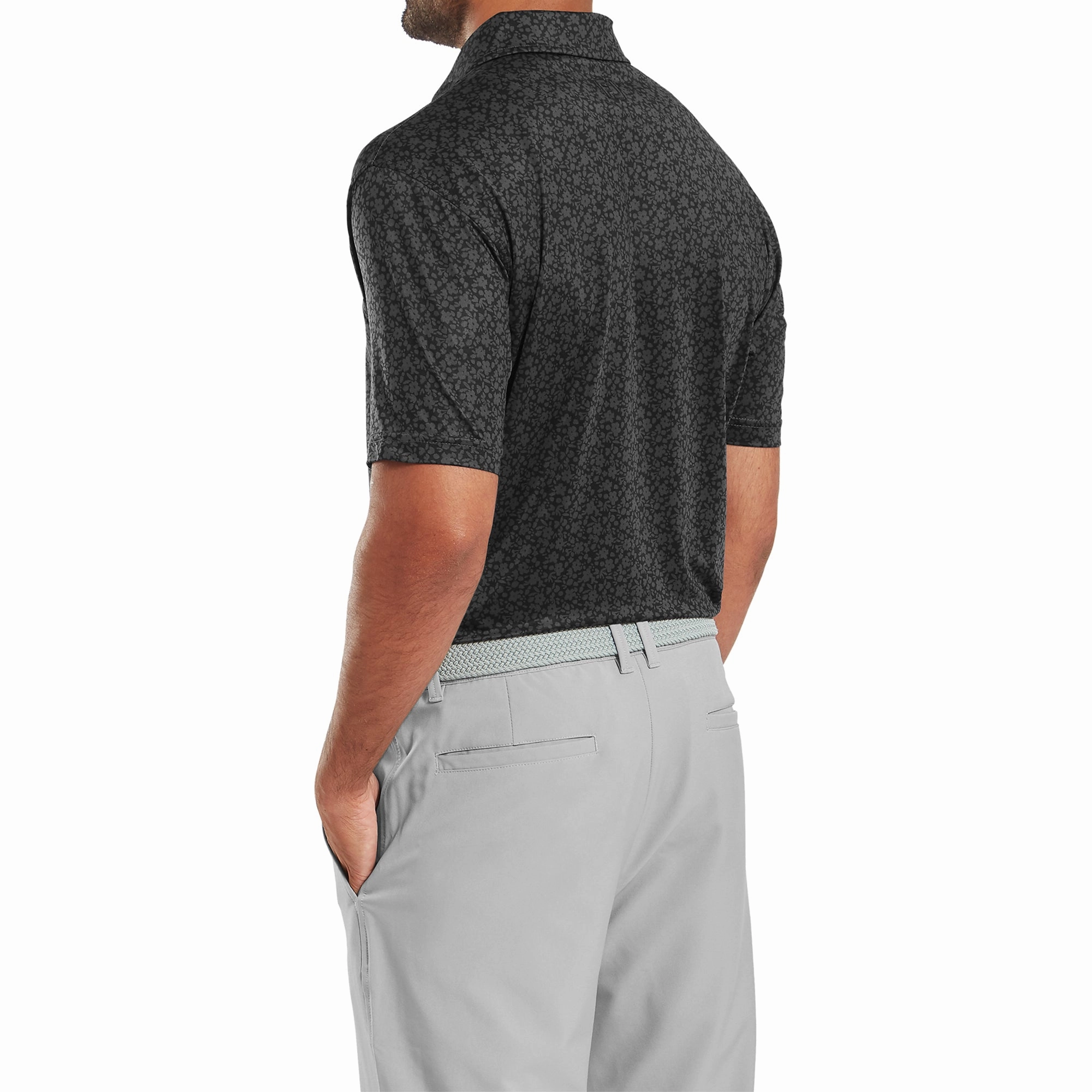 FootJoy Painted Floral Lisle Golf Shirt