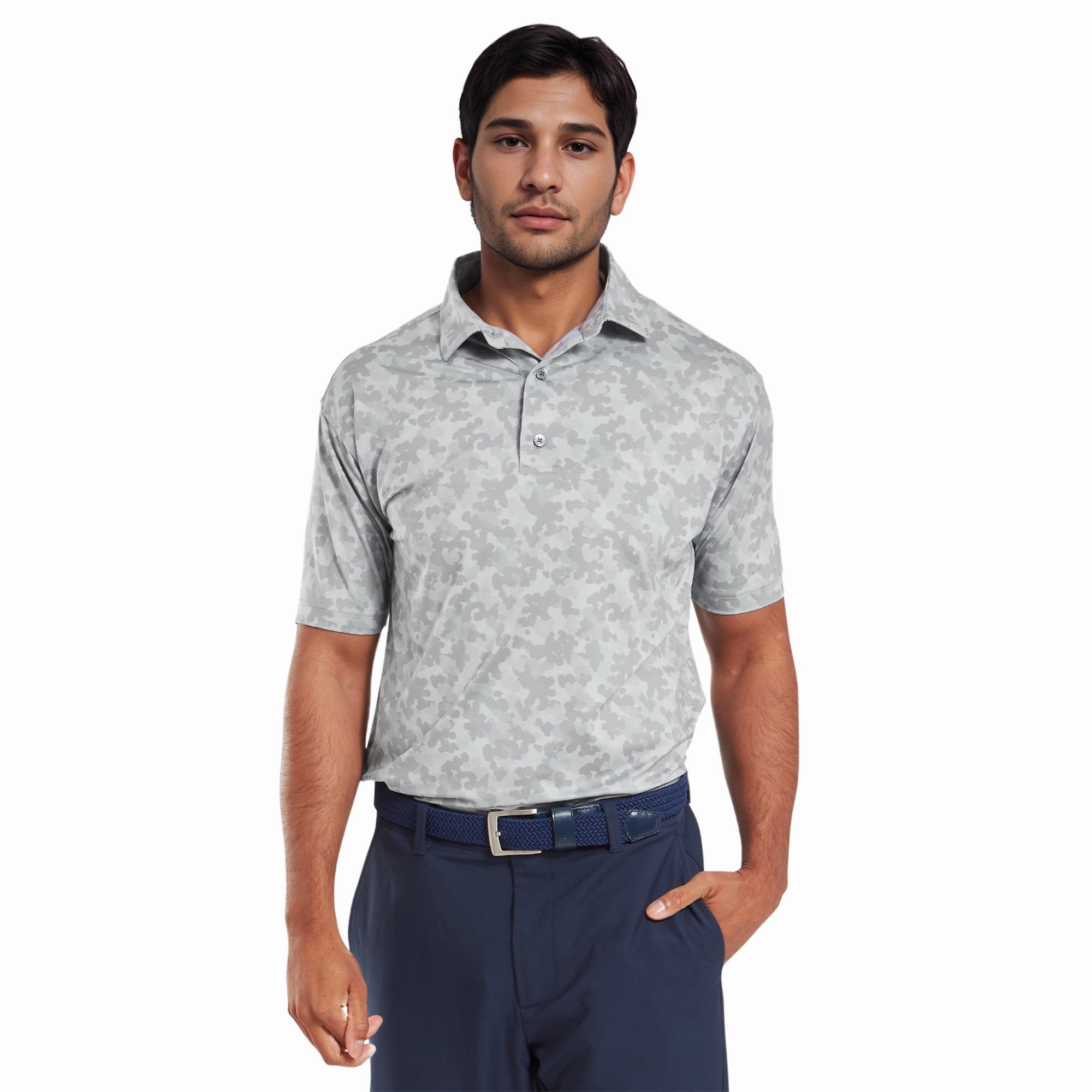 FootJoy Pop Camo Lisle Golf Shirt