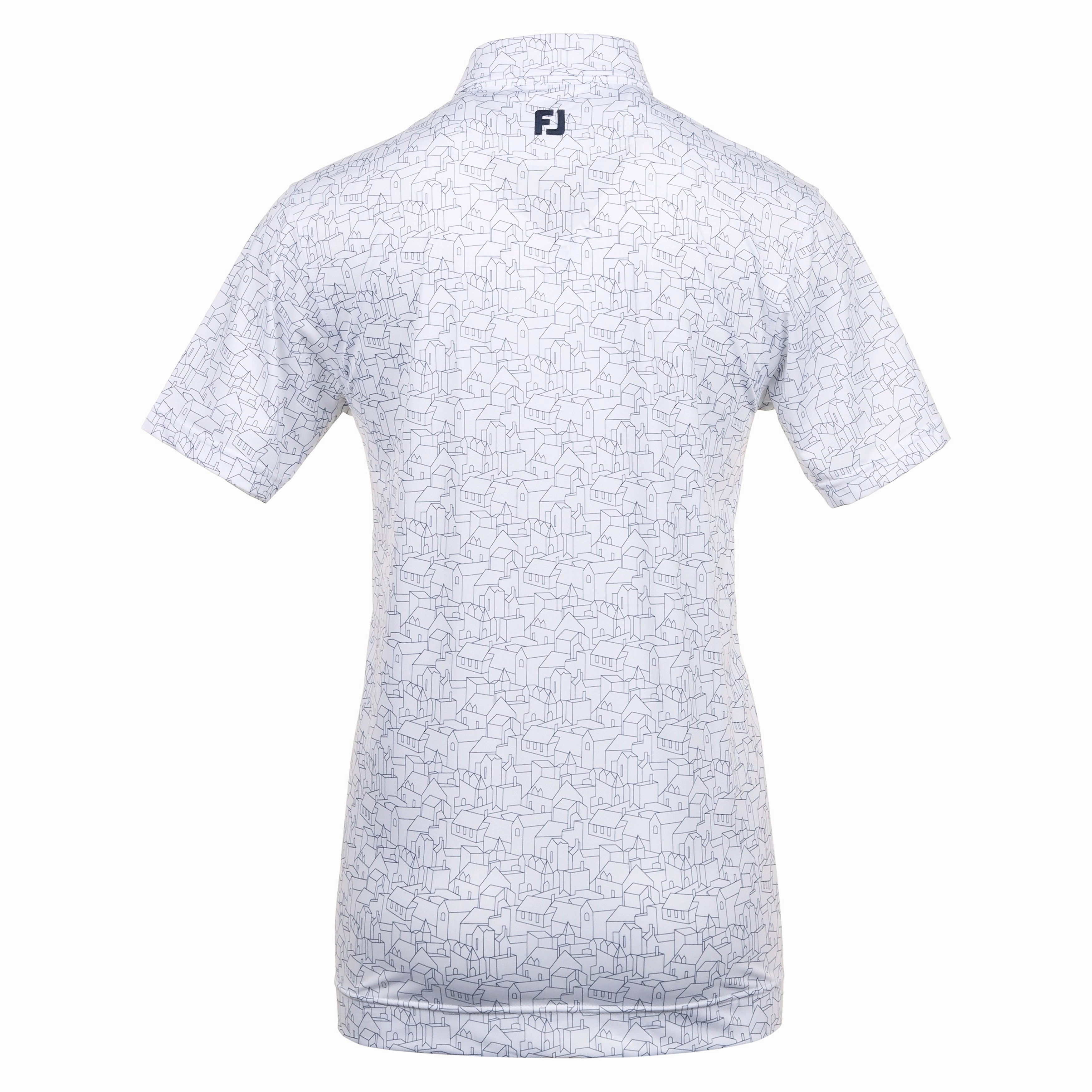 FootJoy Scottish Town Print Lisle Golf Shirt