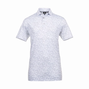 FootJoy Scottish Town Print Lisle Golf Shirt