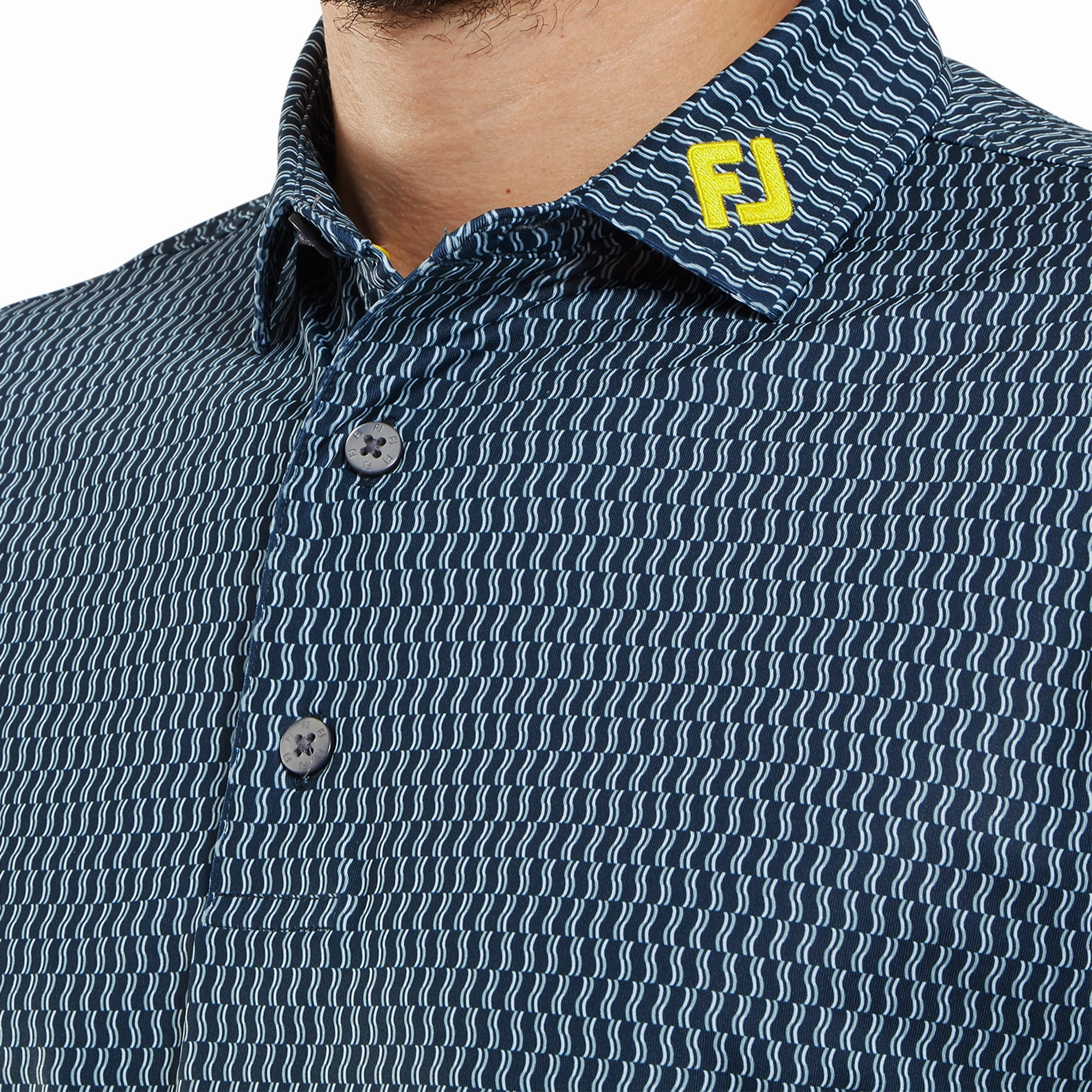 FootJoy Wiggle Print Lisle Golf Shirt