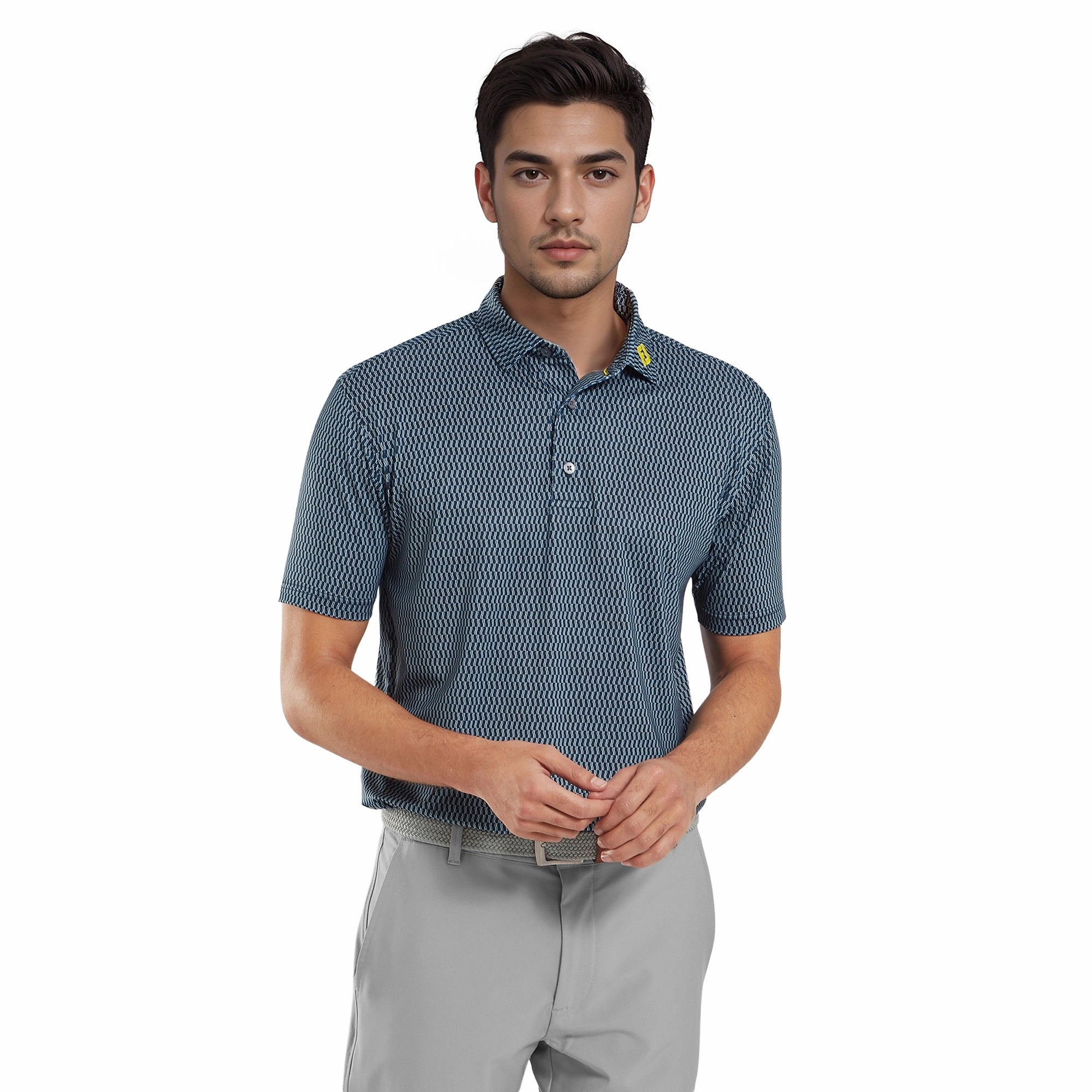 FootJoy Wiggle Print Lisle Golf Shirt