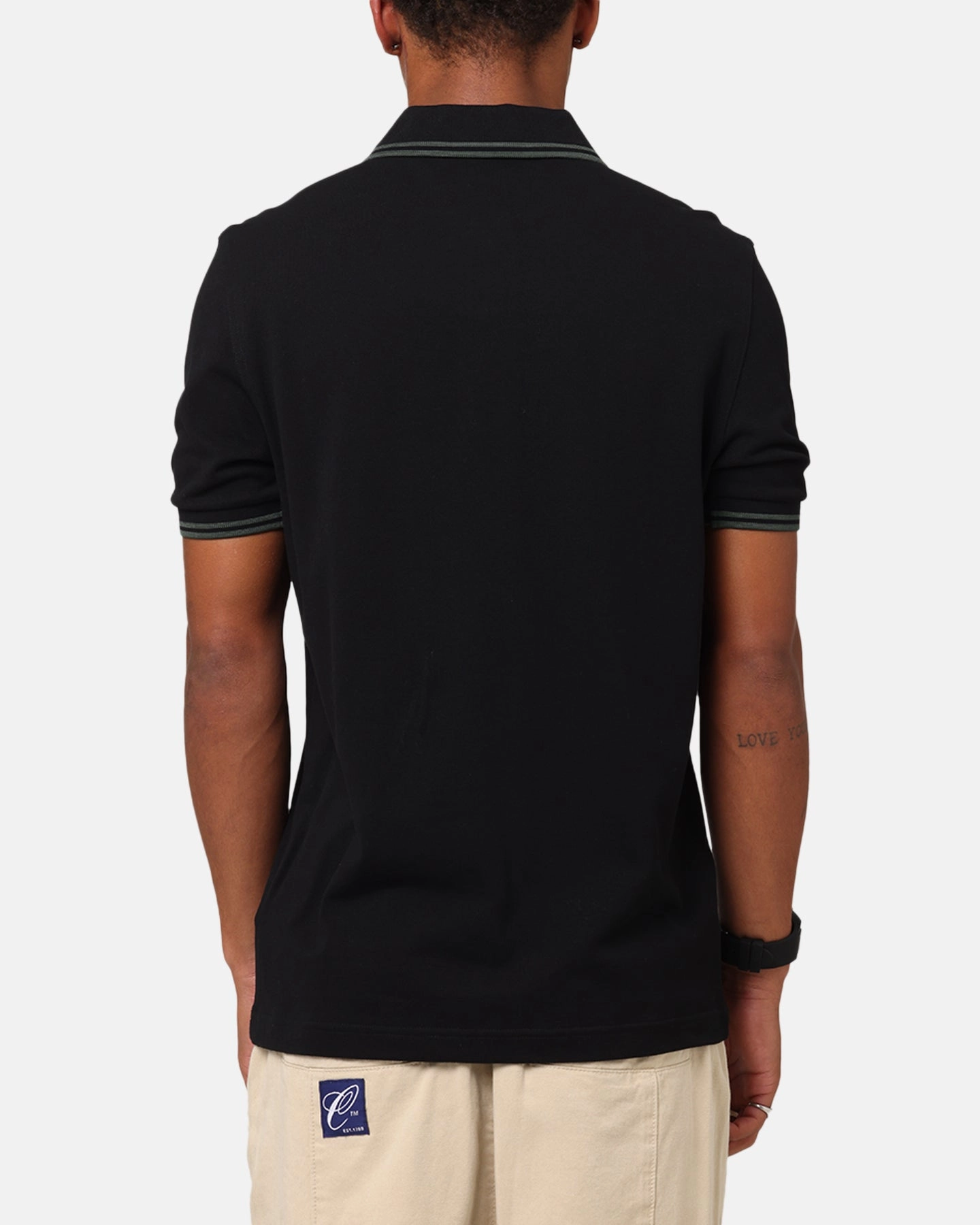 Fred Perry Twin Tipped Polo Shirt Black/Green