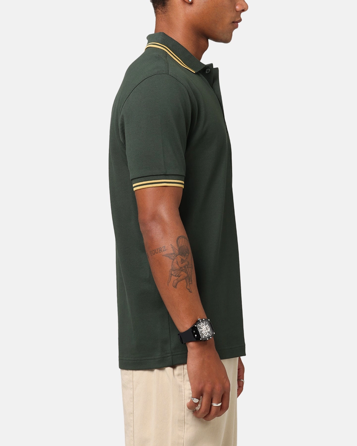 Fred Perry Twin Tipped Polo Shirt Green