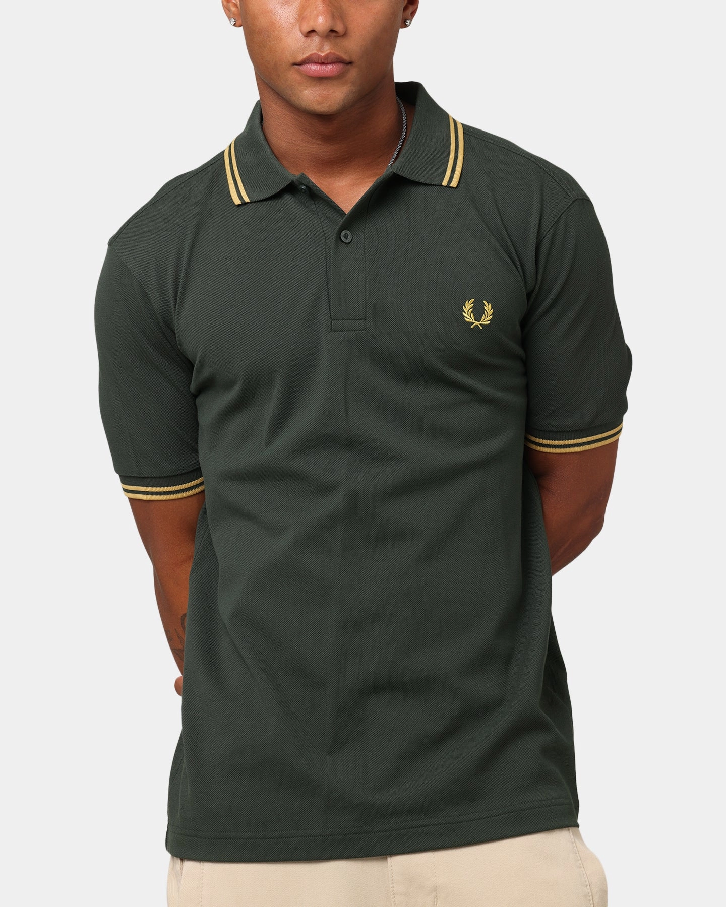 Fred Perry Twin Tipped Polo Shirt Green