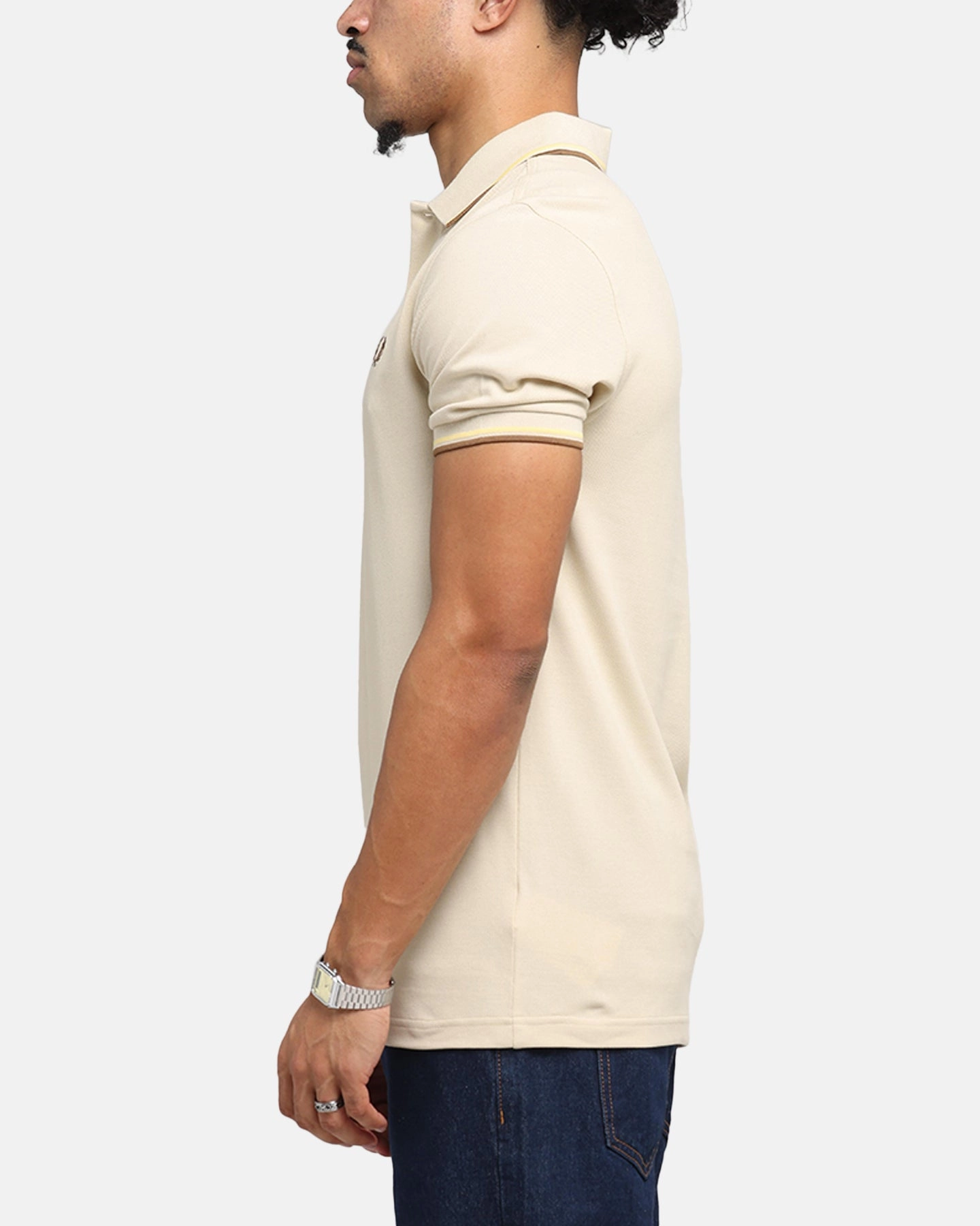 Fred Perry Twin Tipped Polo Shirt Oat