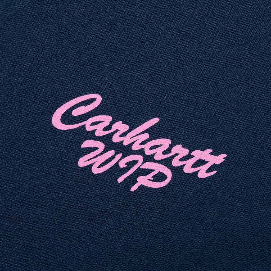 Friendship S/S T-Shirt - Air Force Blue/Light Pink
