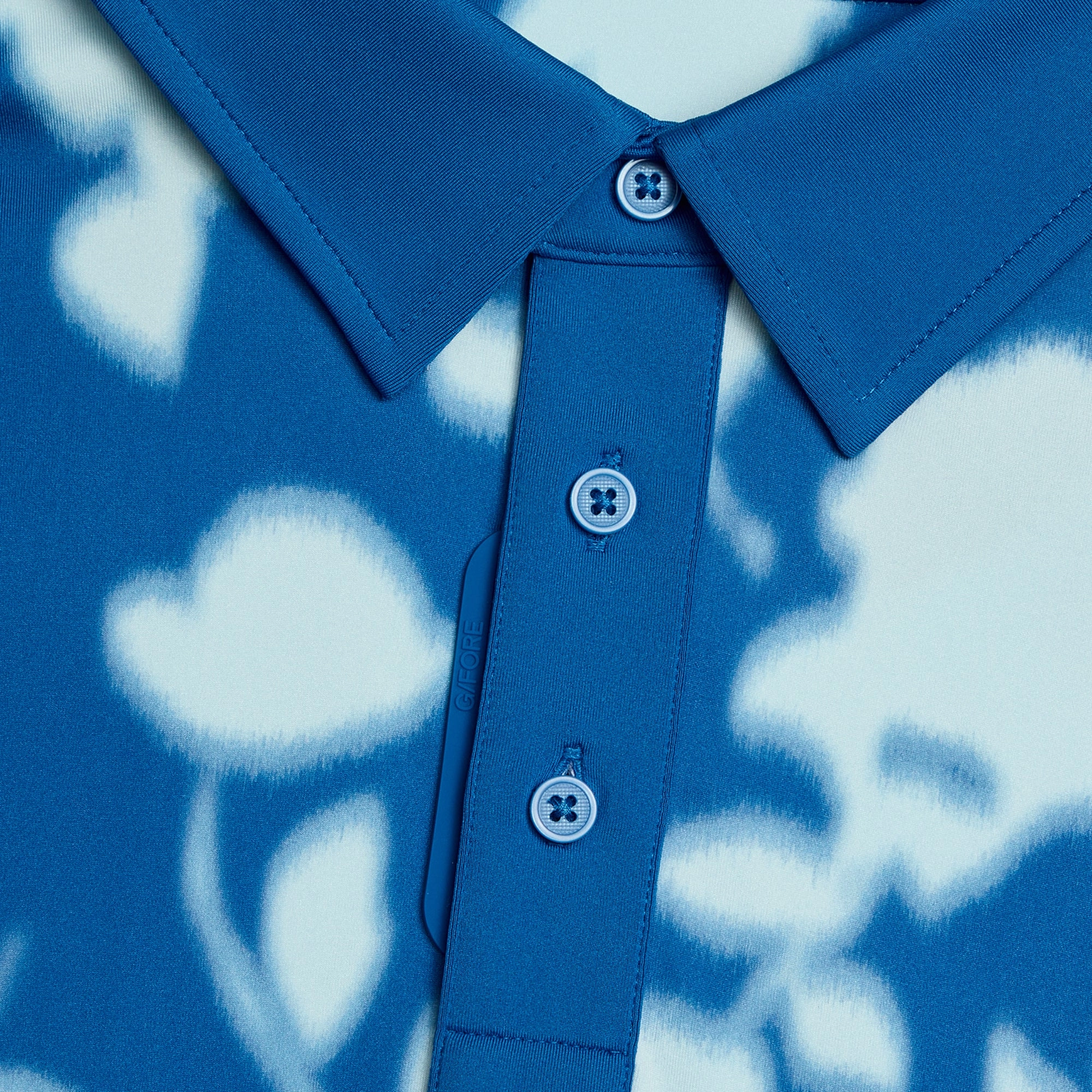 G/FORE Blur Floral Tech Jersey Polo Shirt