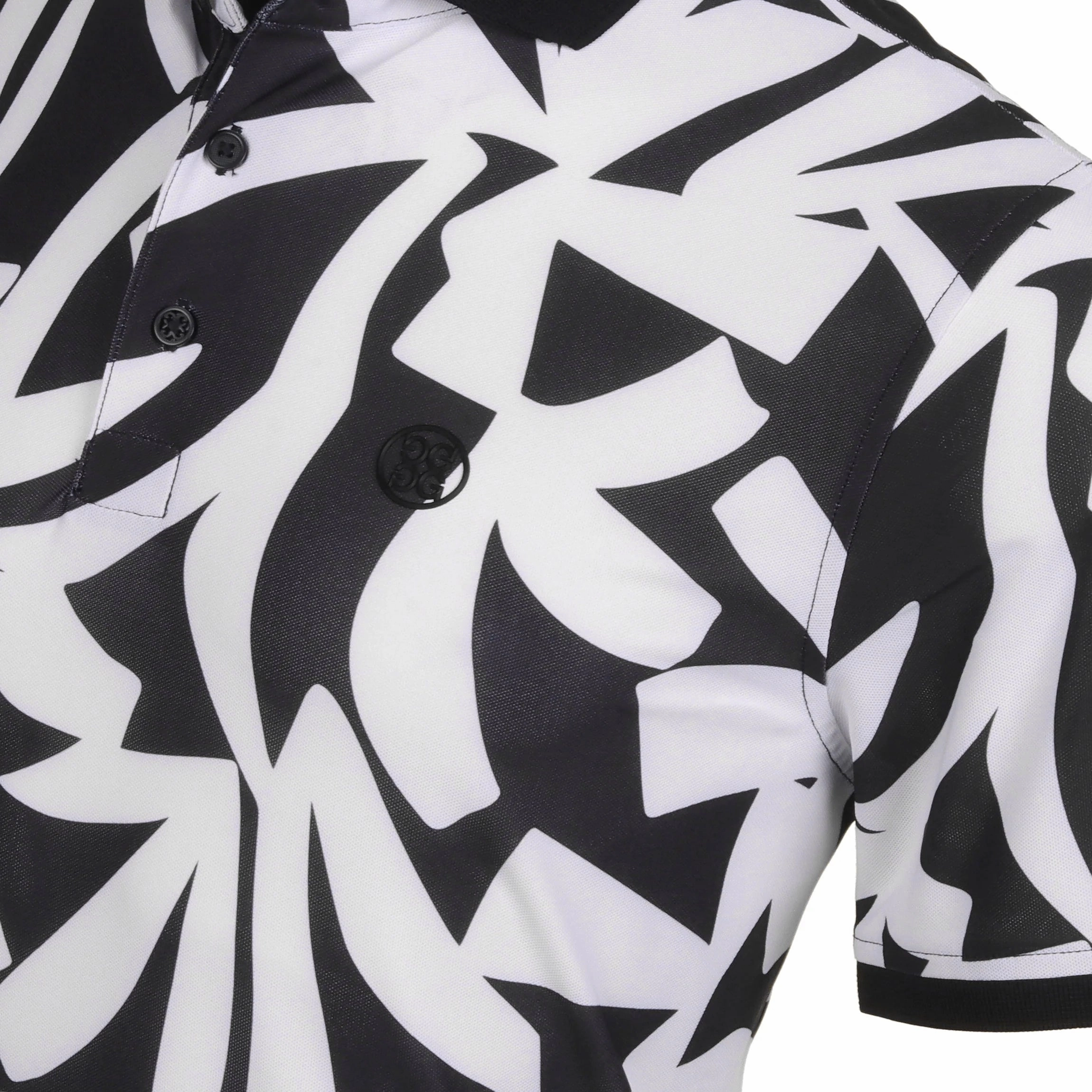 G/FORE Contrast Palm Tech Pique Polo