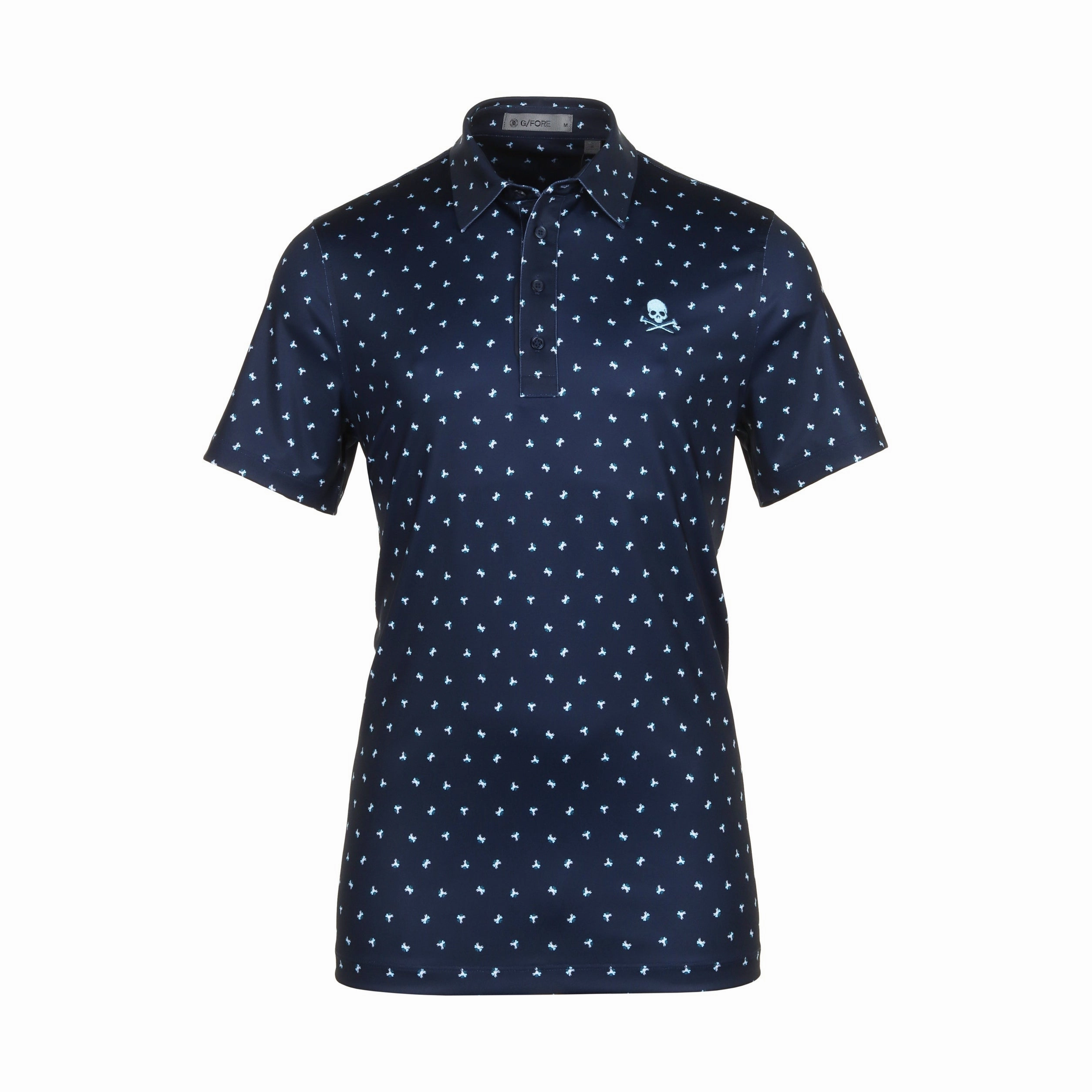 G/FORE Geometric Floral Tech Jersey Polo Shirt