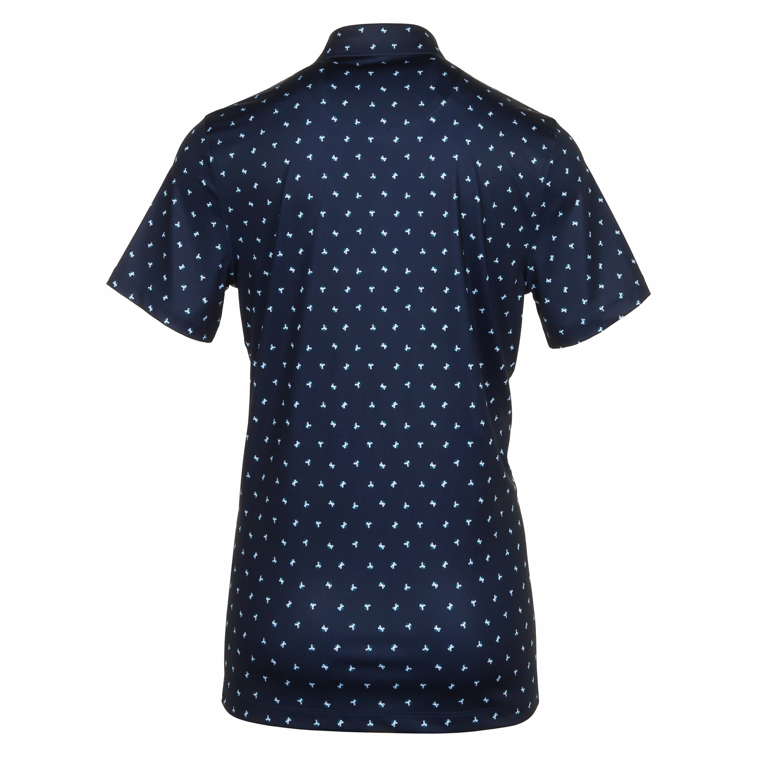 G/FORE Geometric Floral Tech Jersey Polo Shirt