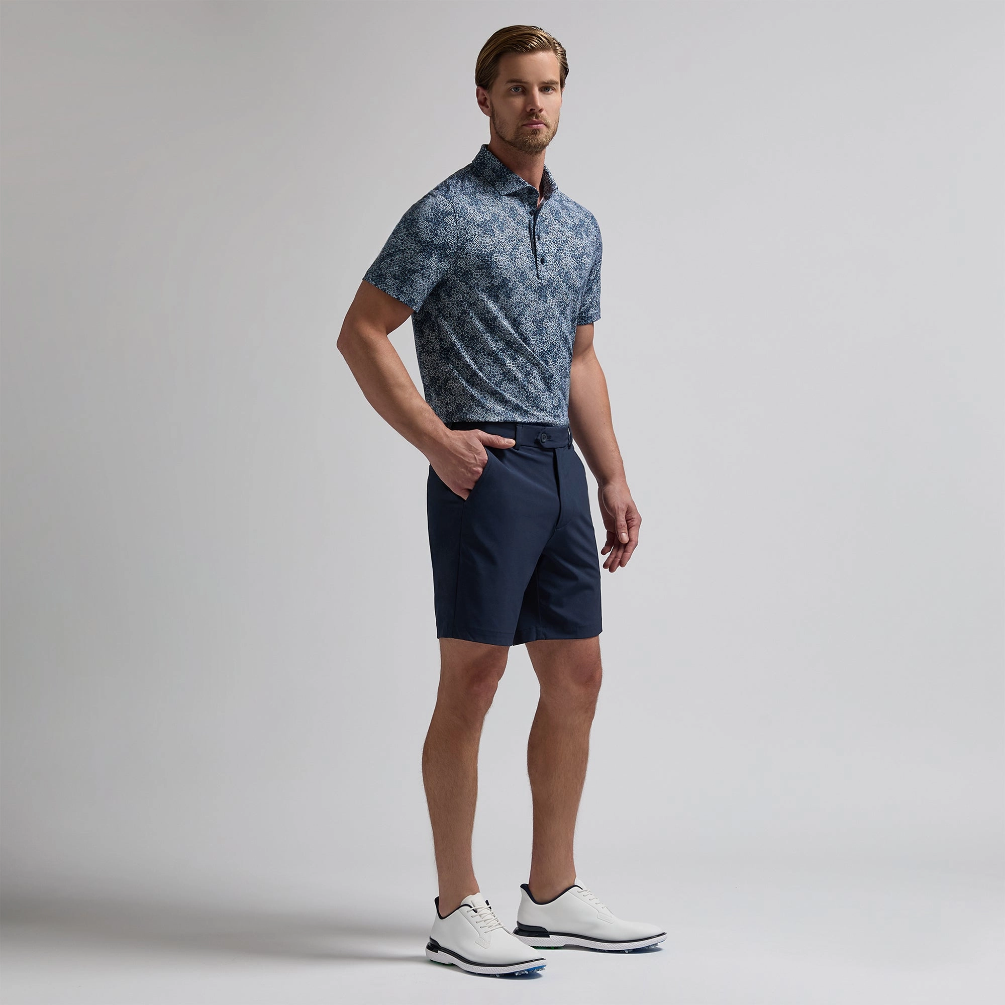 G/FORE Hydrangea Tech Jersey Polo Shirt