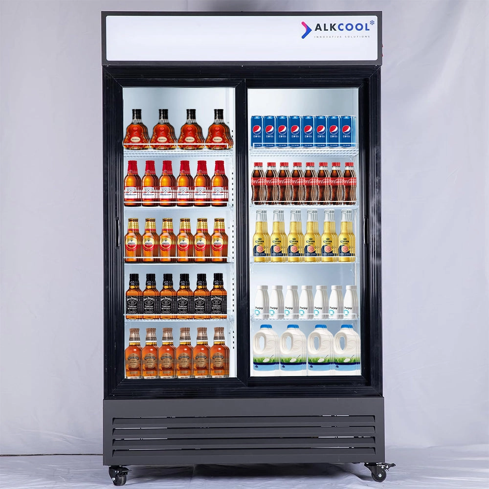 GDR51(S)N 40'' Width 30'' Depth Two Section Sliding Glass Door Refrigerator