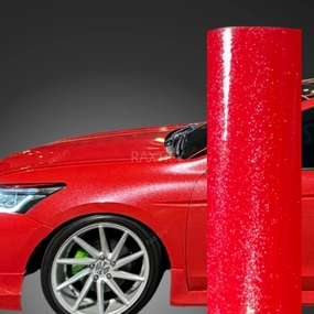 Gloss Diamond Pearl Red Vinyl Wrap
