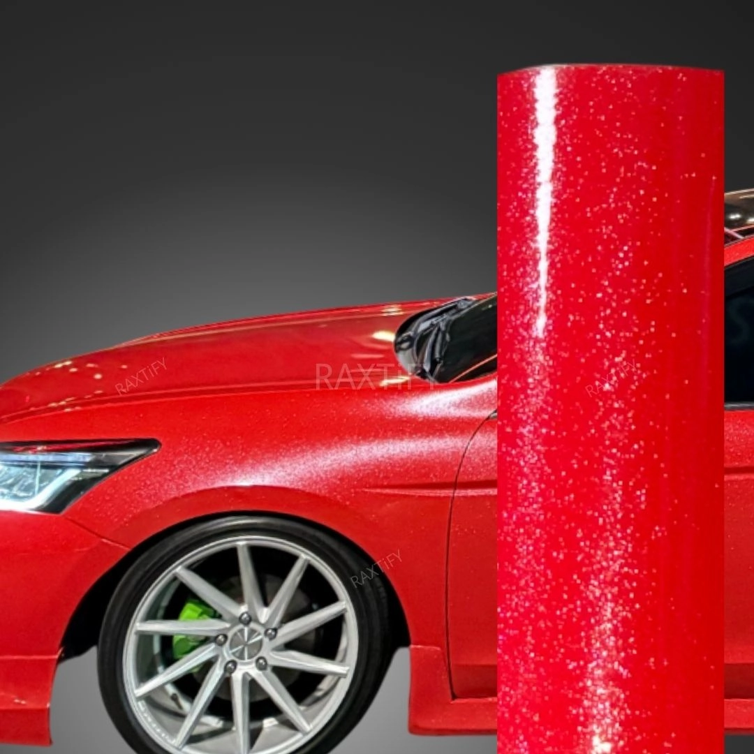 Gloss Diamond Pearl Red Vinyl Wrap