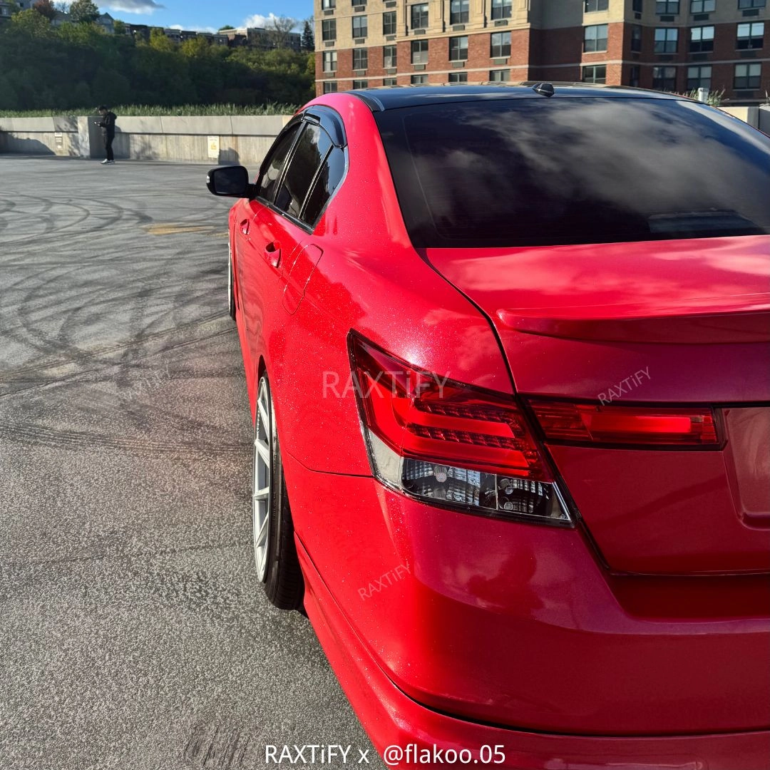 Gloss Diamond Pearl Red Vinyl Wrap