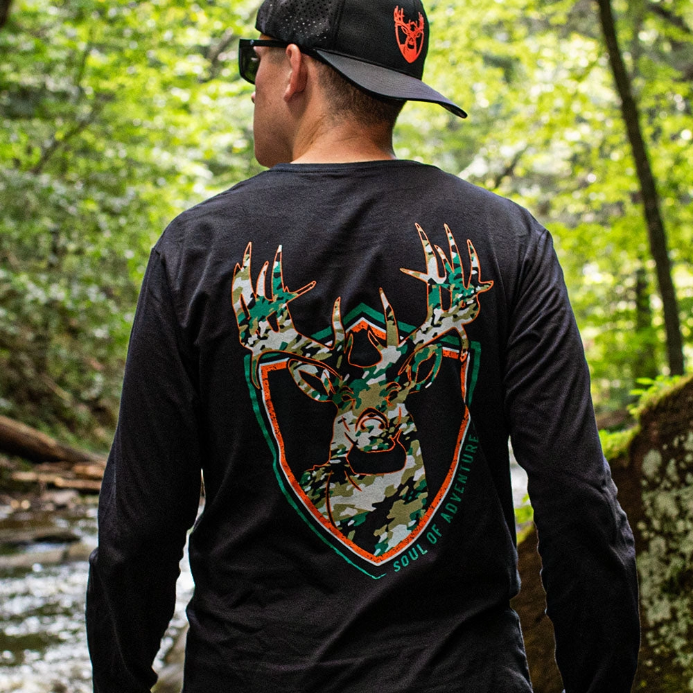 Graphic Tee | Geo Camo Patriot | Black