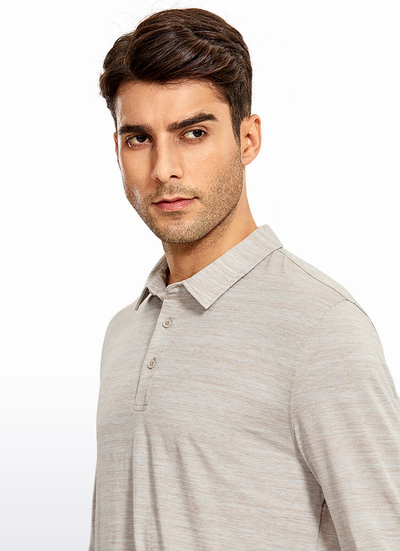 Heather Polo Long Sleeves