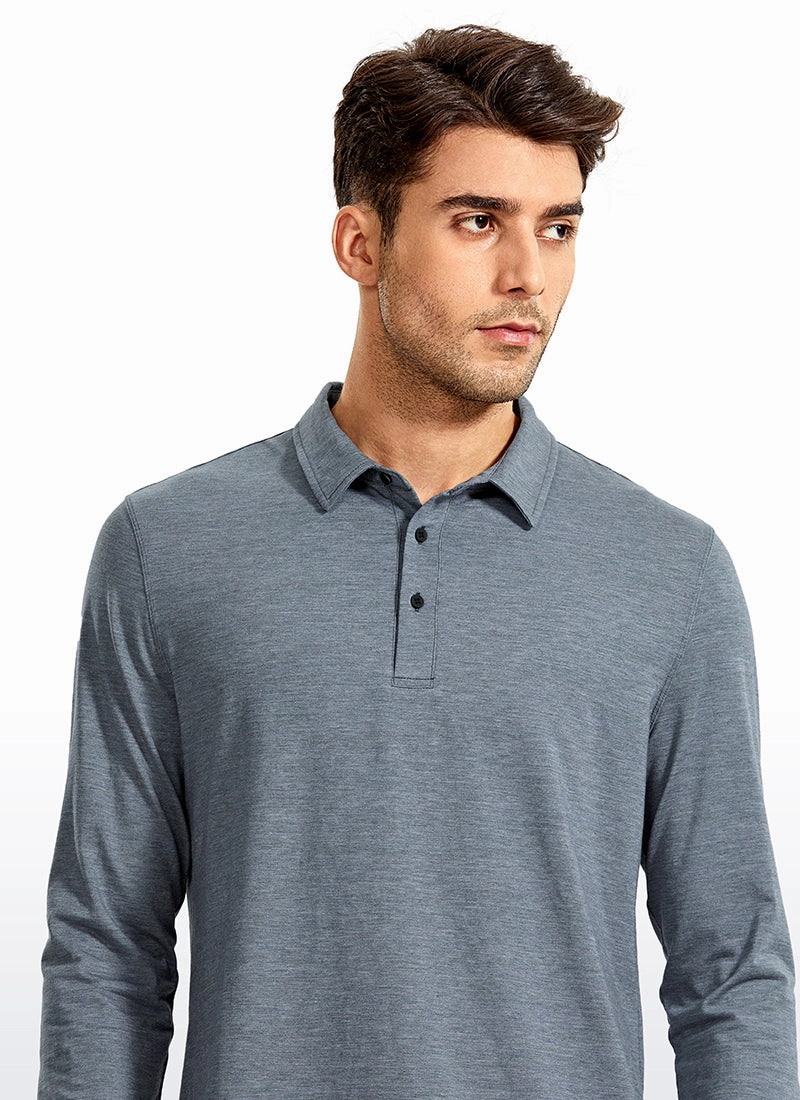 Heather Polo Long Sleeves