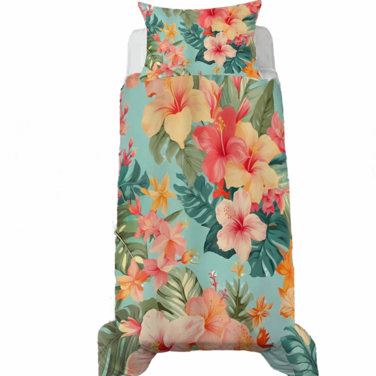 Hibiscus Passion Toddler Bed Set