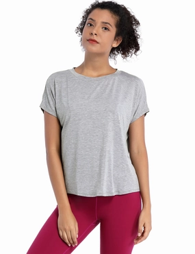 Hip Length Short Sleeve Shirt heathergray_Golf