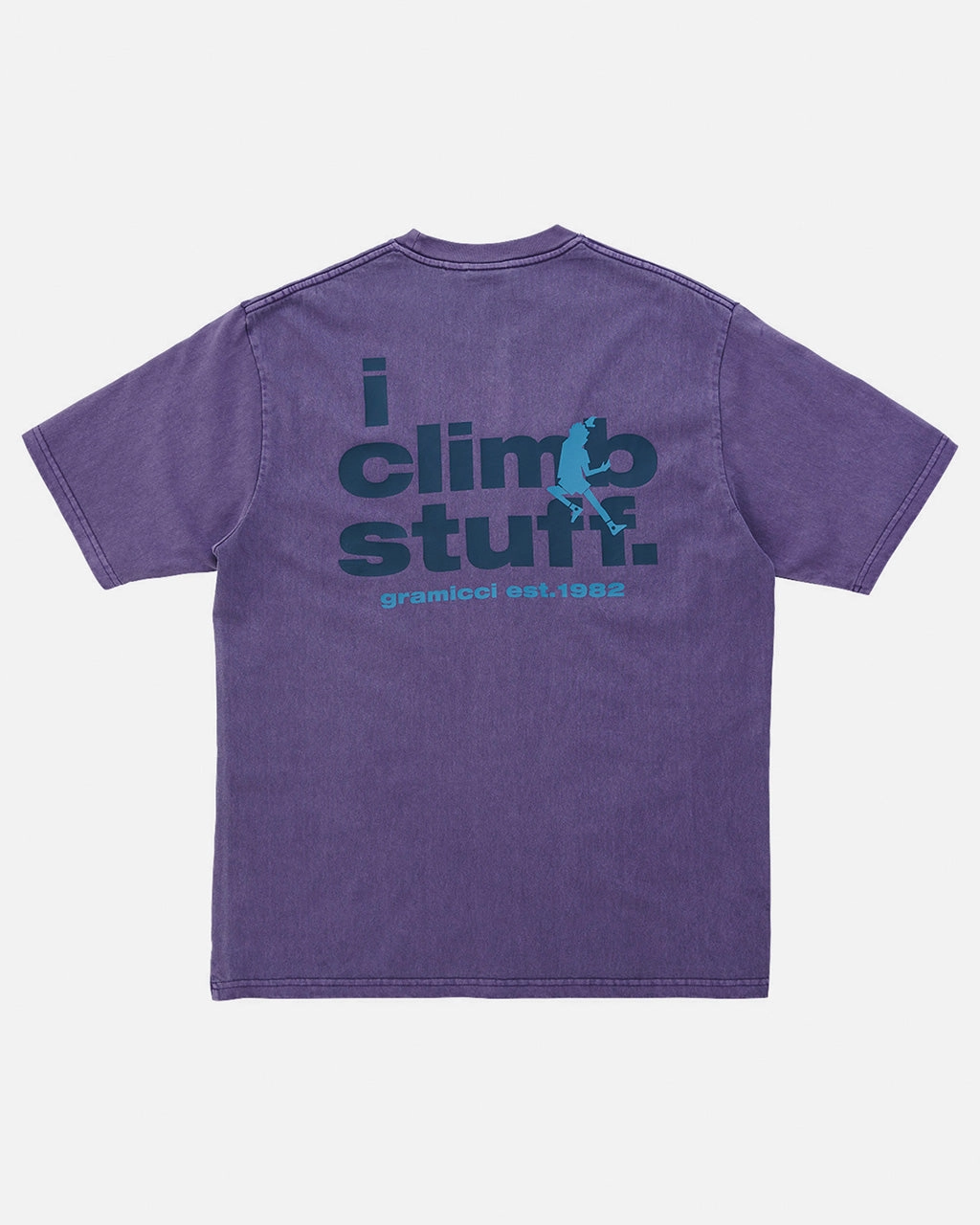 I Climb Stuff Tee Purple Pigment