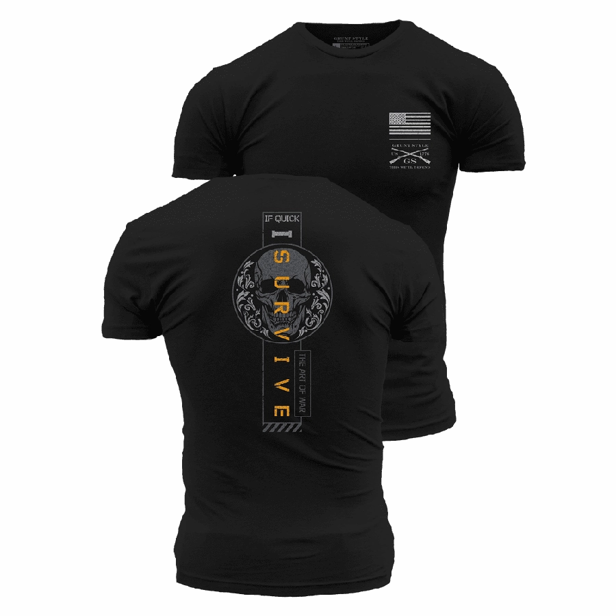 I Survive T-Shirt - Black