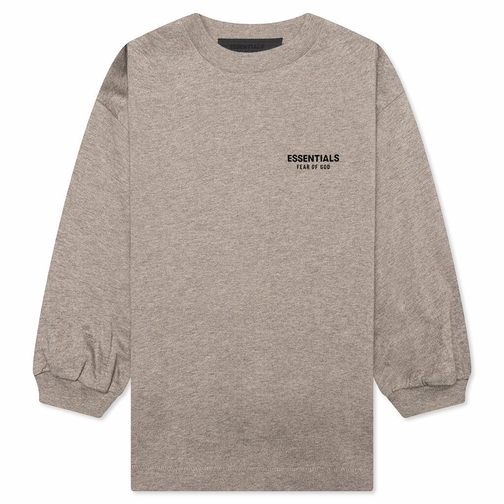 Kid's Jersey Long Sleeve Tee - Heather Gray