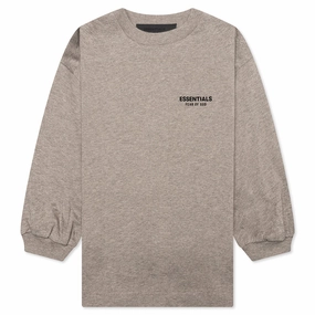 Kid's Jersey Long Sleeve Tee - Heather Gray