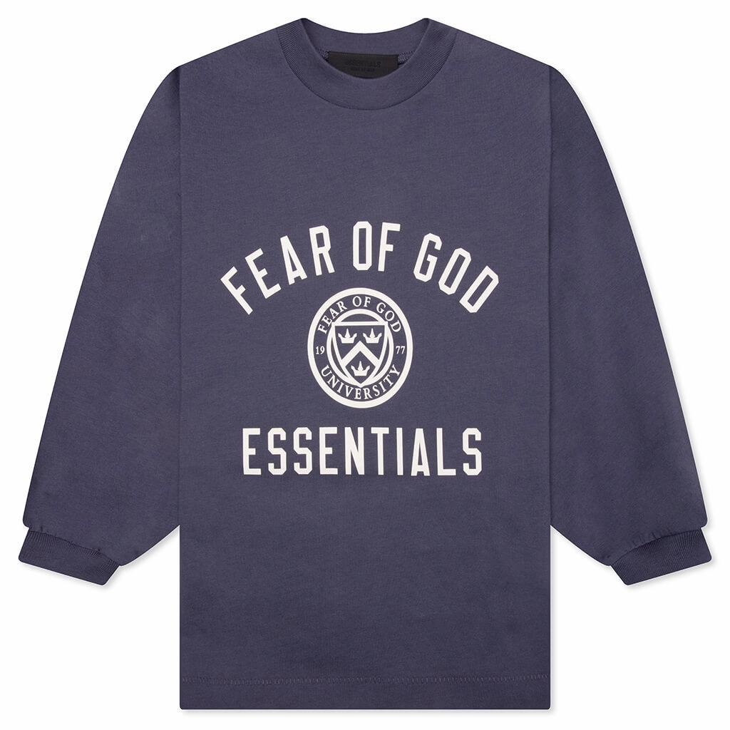 Kid's Jersey Long Sleeve Tee - Marine