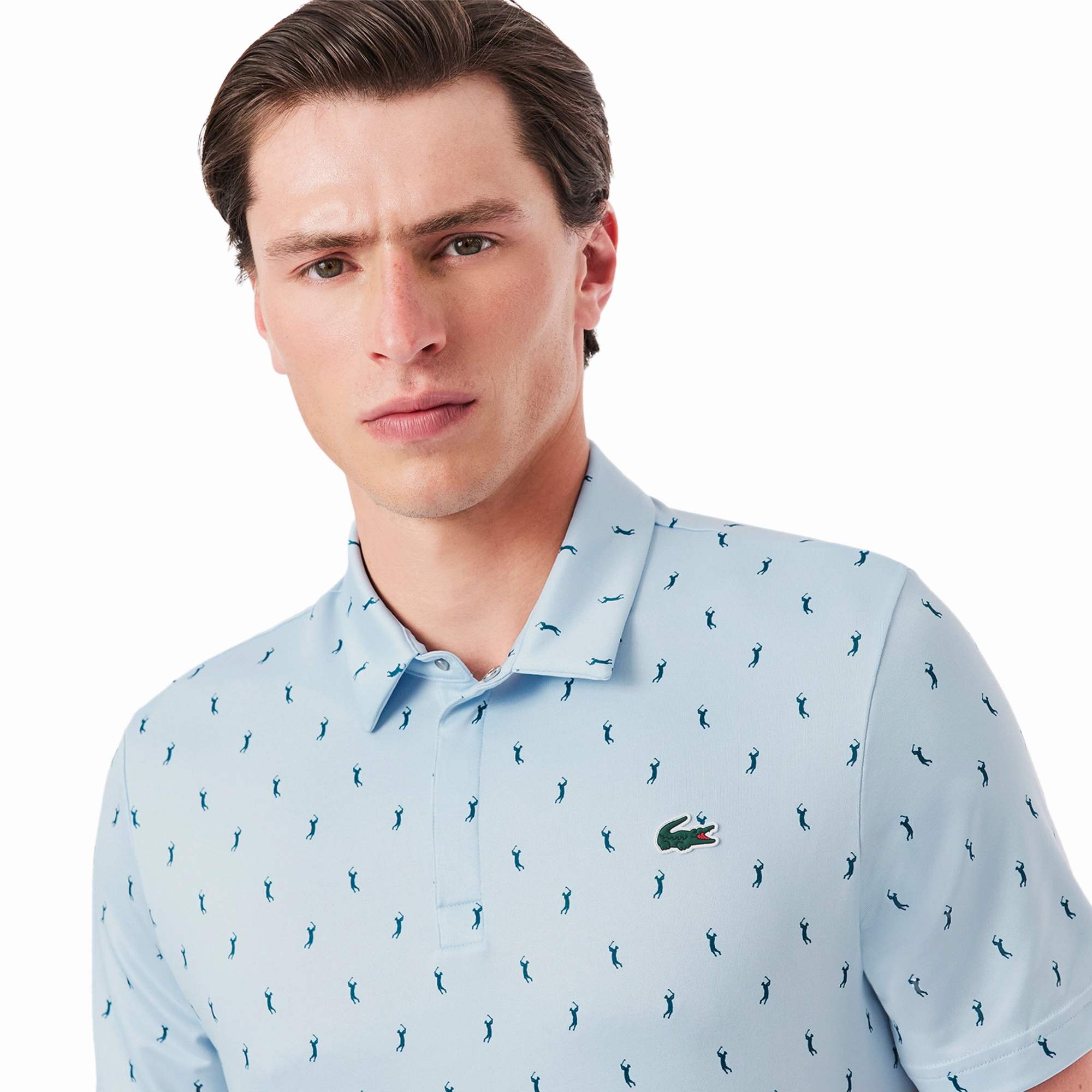 Lacoste Golf All Over Printed Polo Shirt