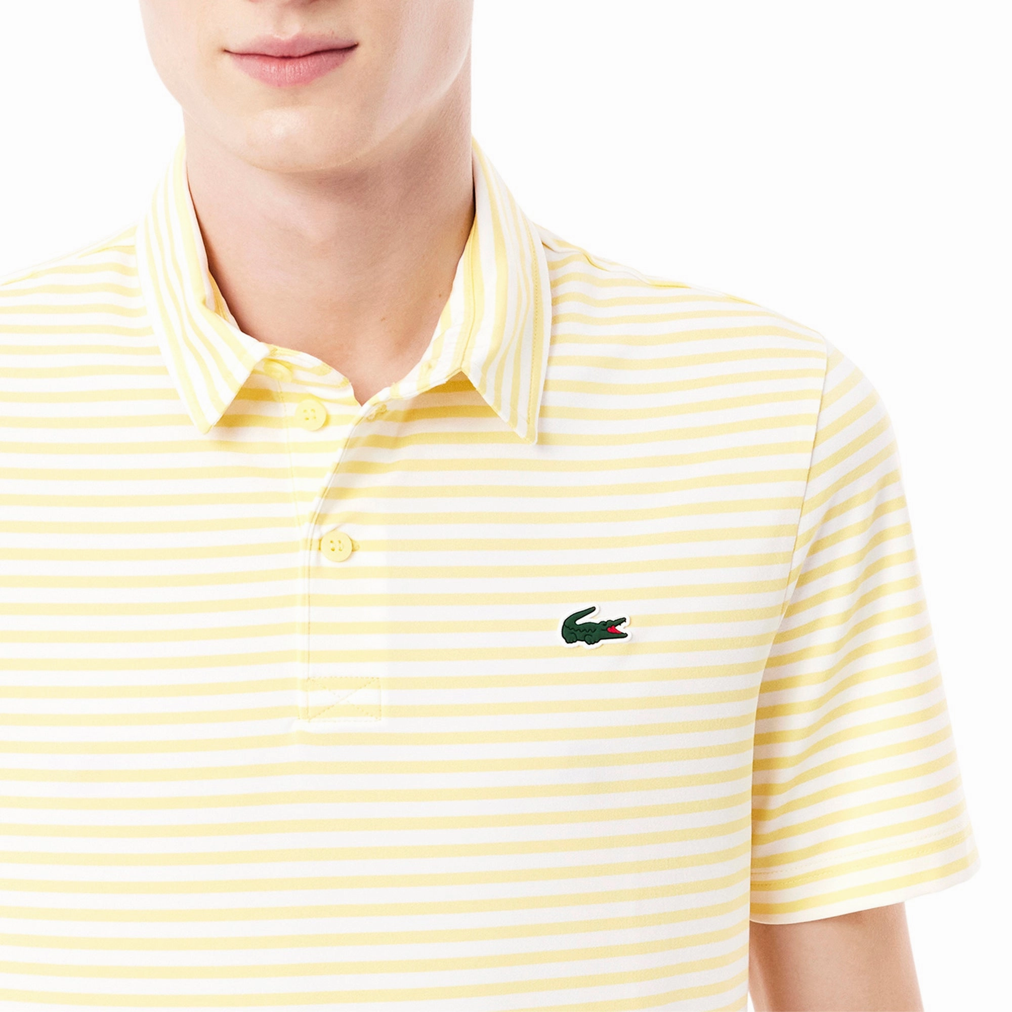 Lacoste Golf All Over Stripe Polo Shirt