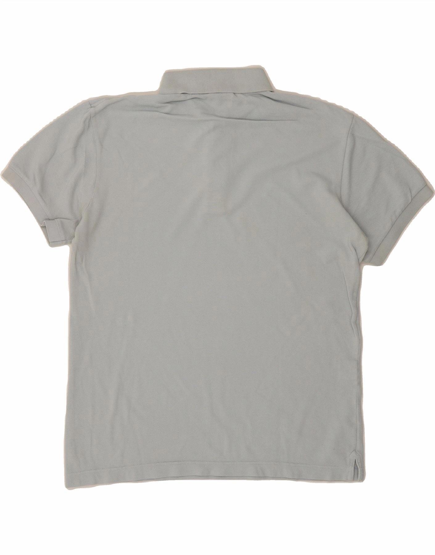 LACOSTE Mens Slim Fit Polo Shirt Size 5 Large Blue Cotton