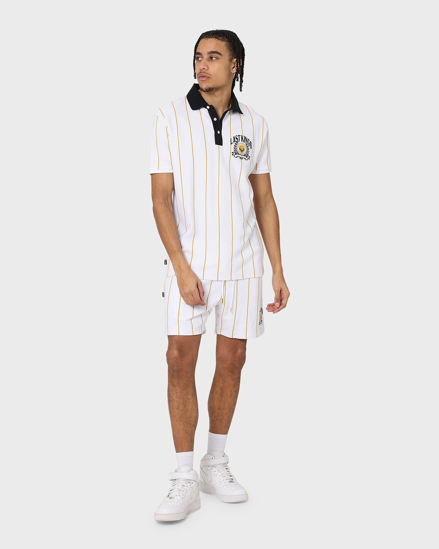 Last Kings Cairo Short Sleeve Polo Shirt White