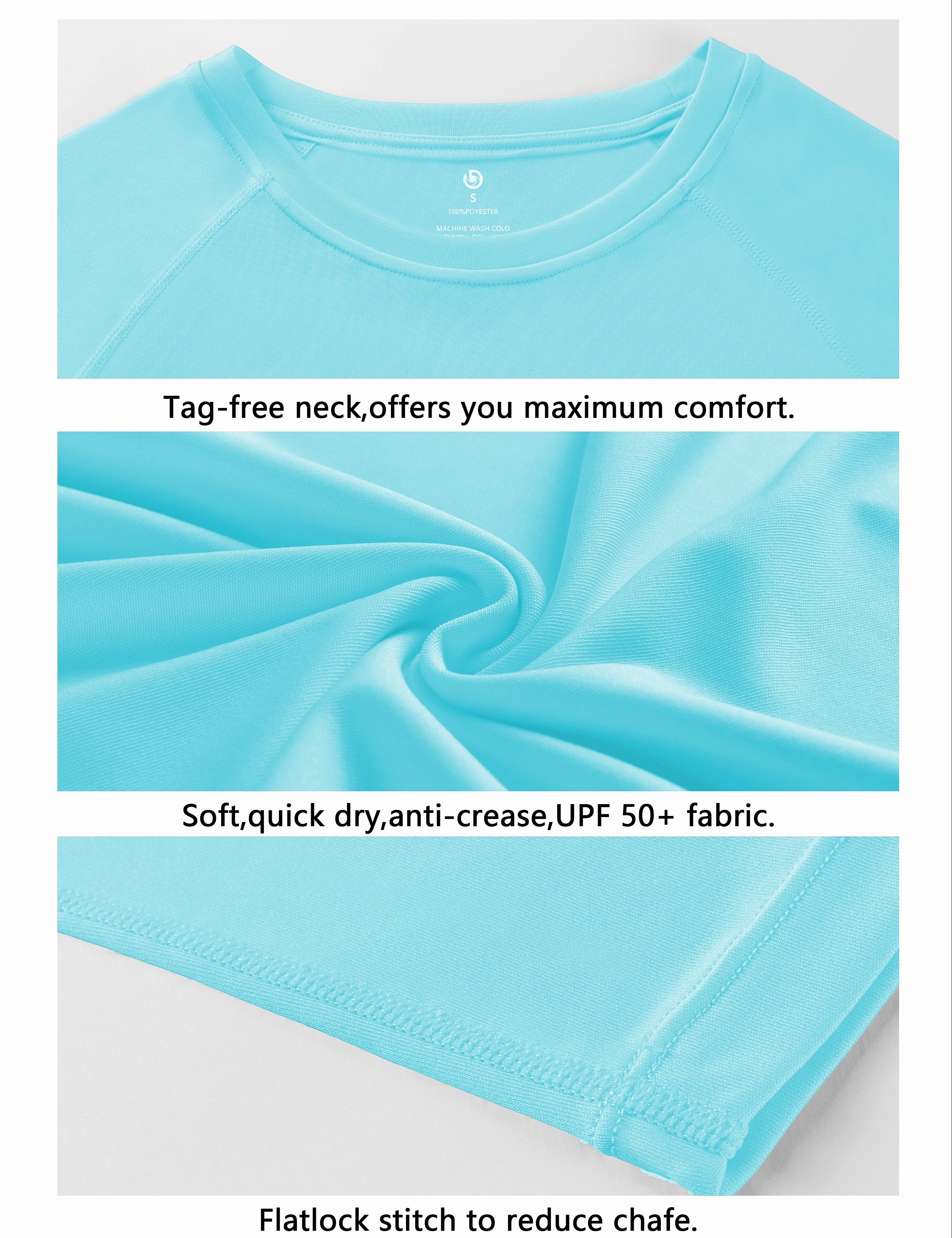 Long Sleeve Athletic Shirts blue_Jogging