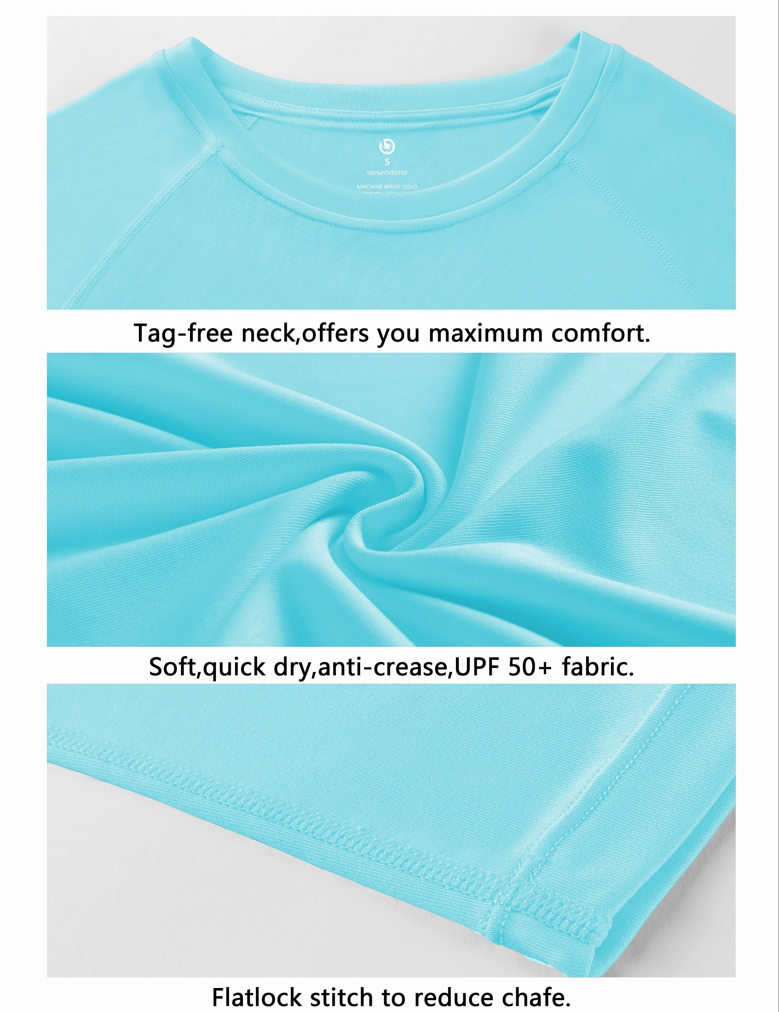 Long Sleeve Athletic Shirts blue_yogastudio