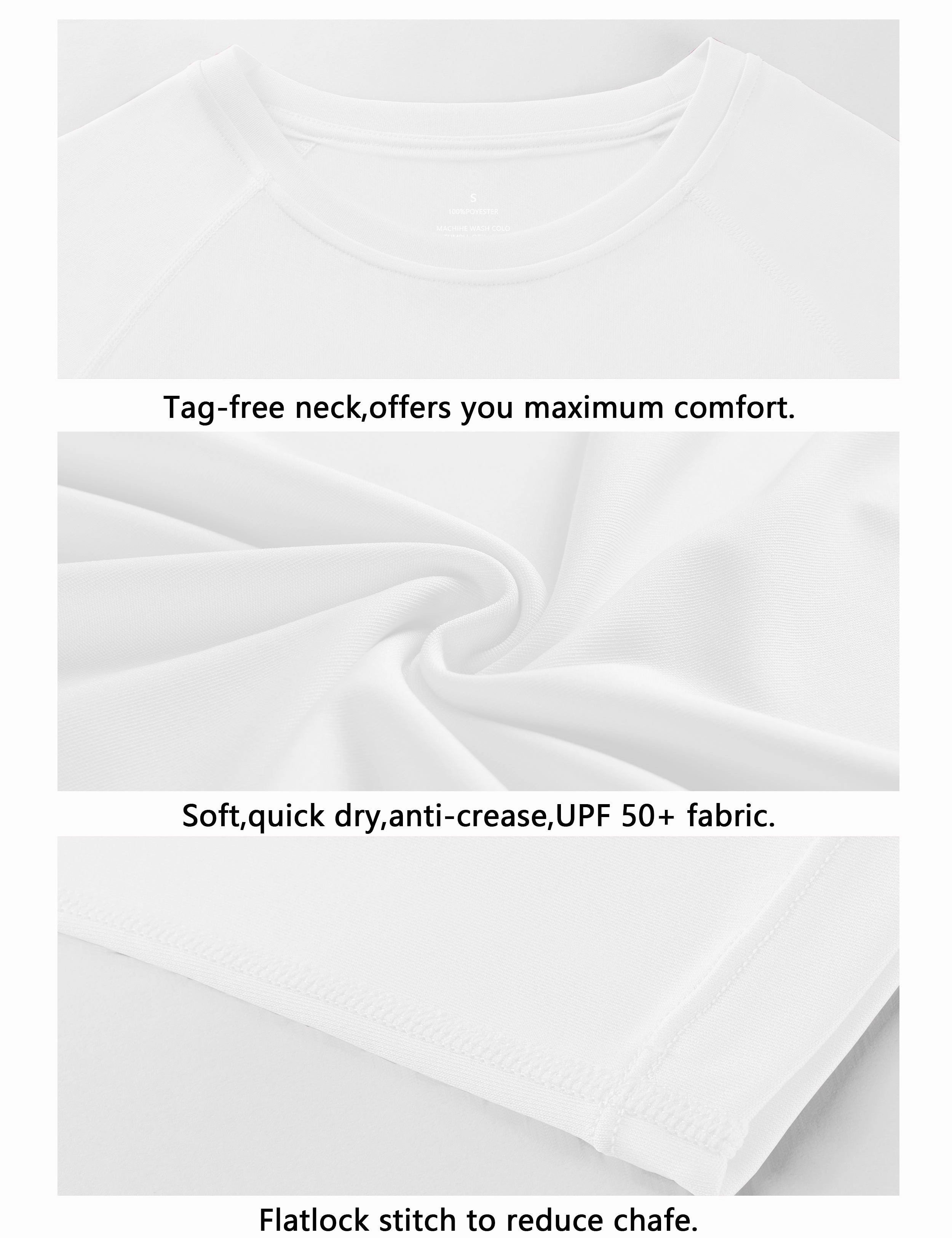 Long Sleeve Athletic Shirts white_Tall Size