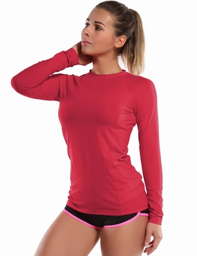 Long Sleeve UPF 50 Rashguard rosecoral_Golf