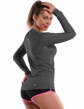 Long Sleeve UPF 50 Rashguard shadowcharcoal_Golf