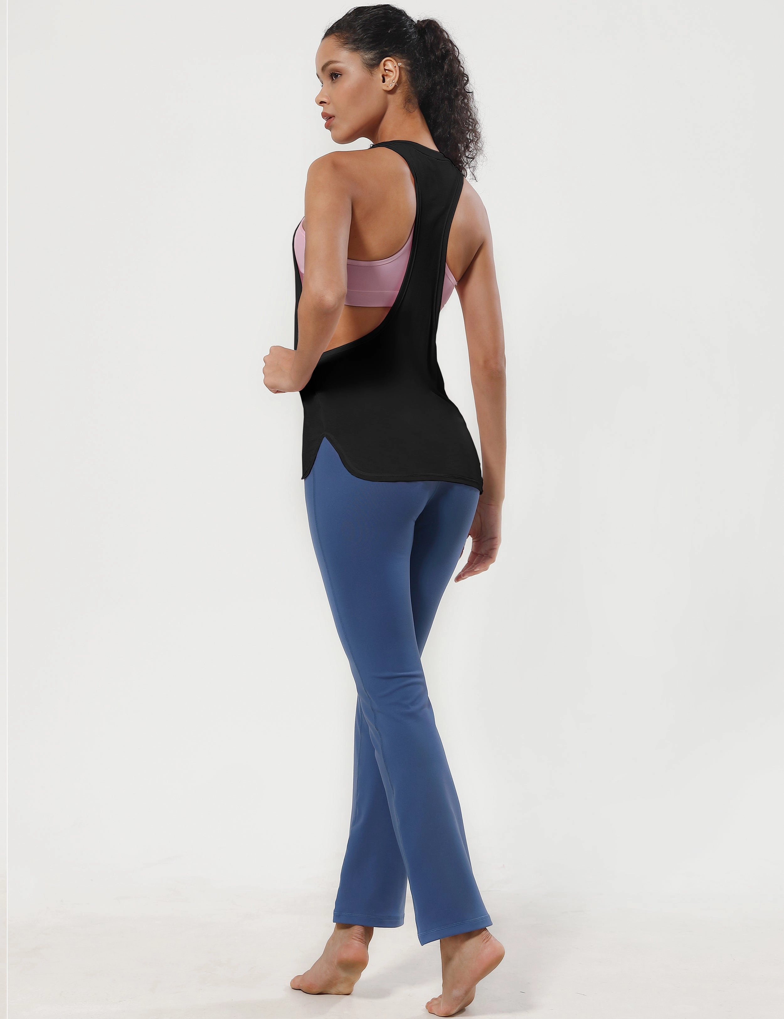 Low Cut Loose Fit Tank Top black_Golf