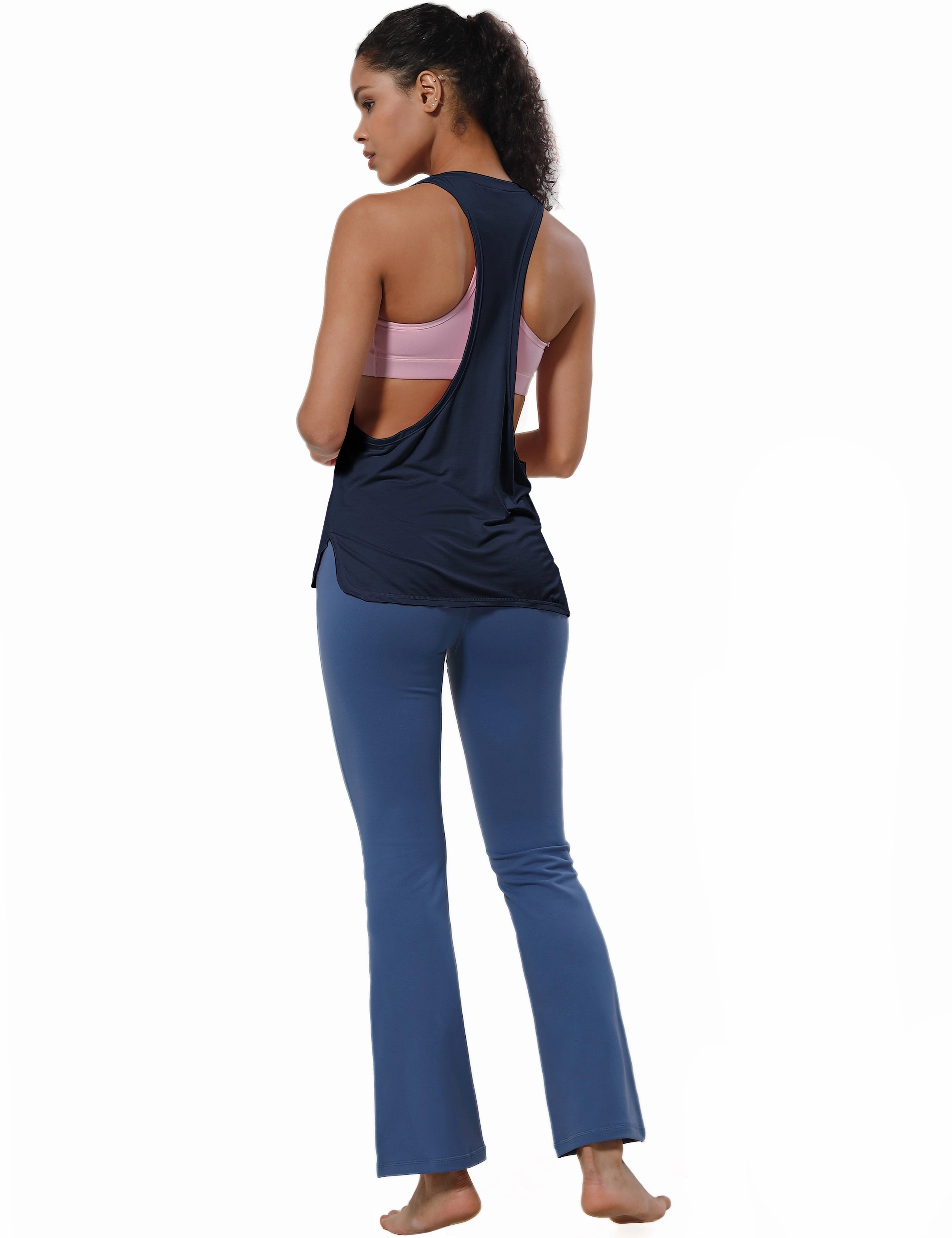 Low Cut Loose Fit Tank Top darknavy_Golf