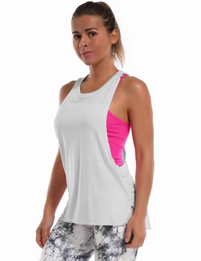 Low Cut Loose Fit Tank Top lightgray_Golf