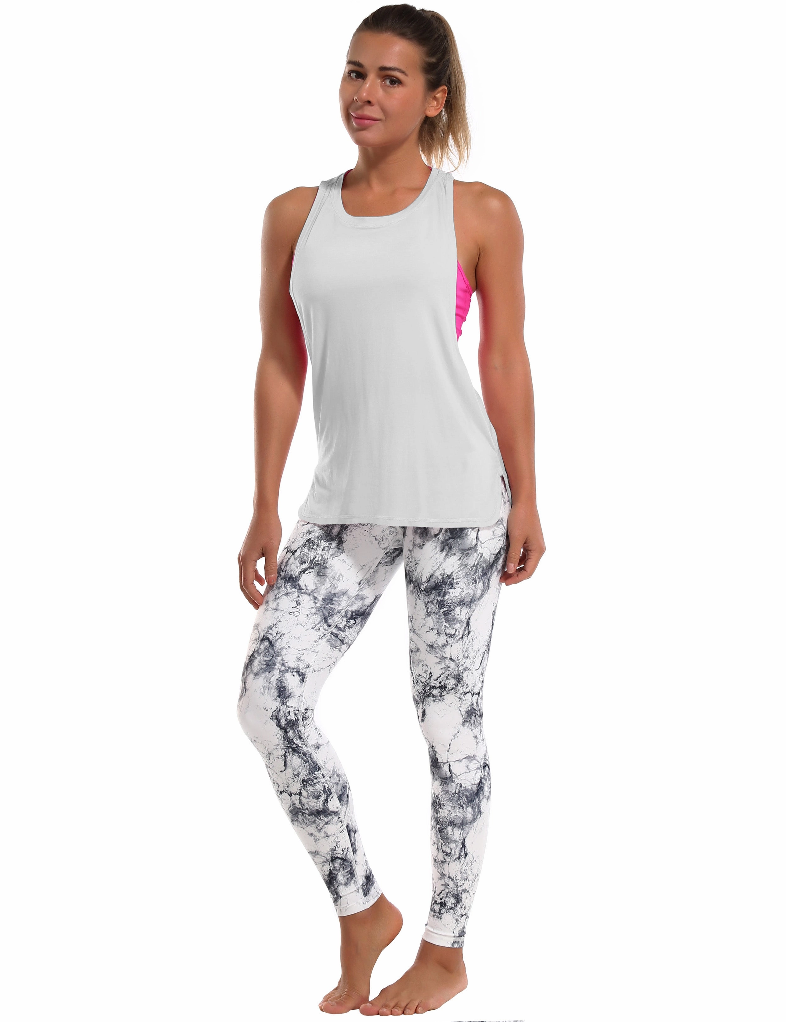 Low Cut Loose Fit Tank Top lightgray_Golf
