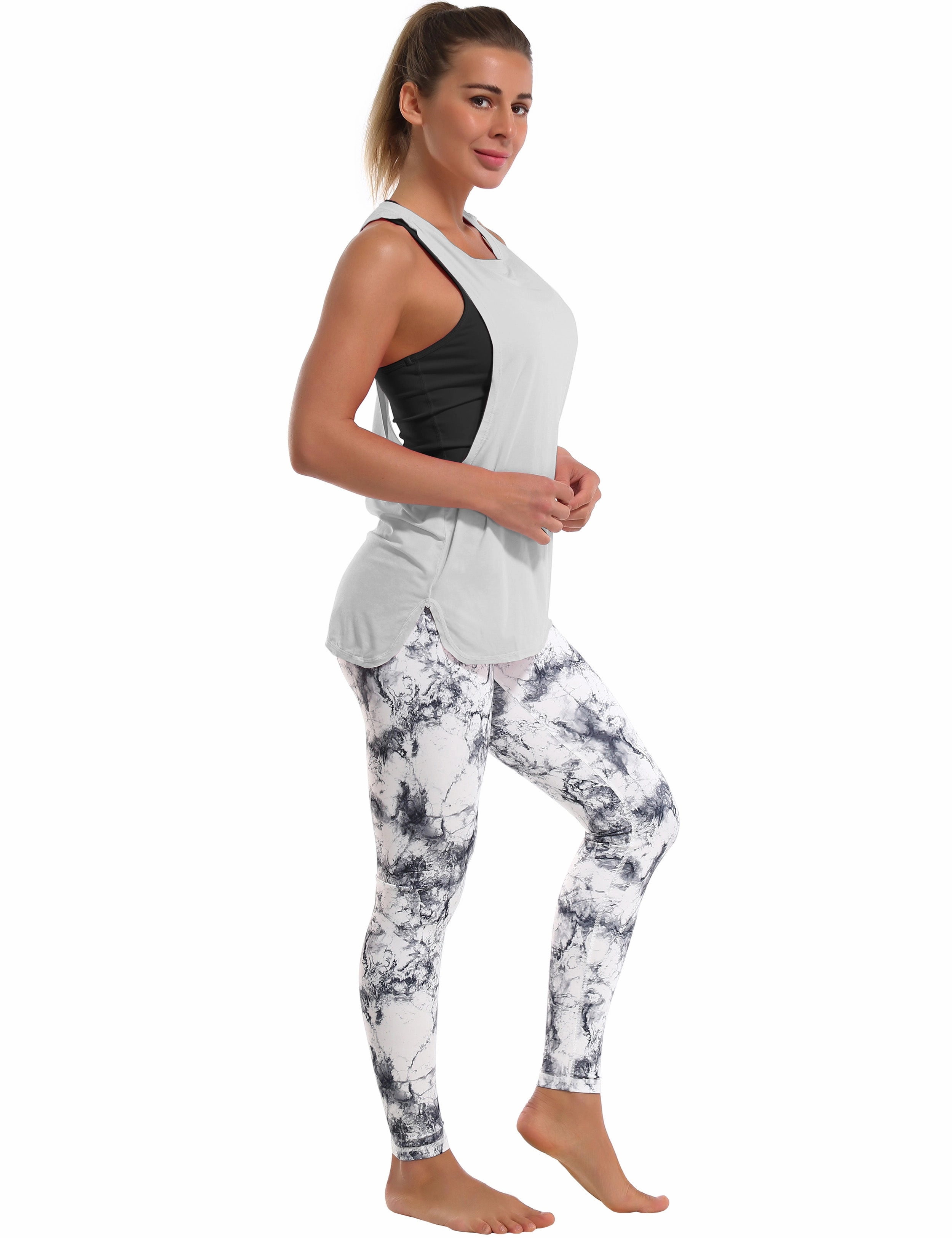 Low Cut Loose Fit Tank Top lightgray_Golf